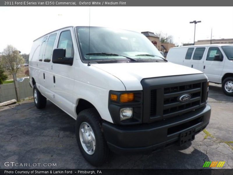 Front 3/4 View of 2011 E Series Van E350 Commercial