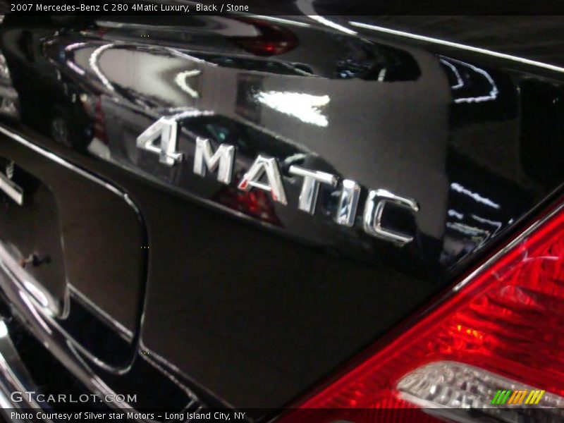 Black / Stone 2007 Mercedes-Benz C 280 4Matic Luxury