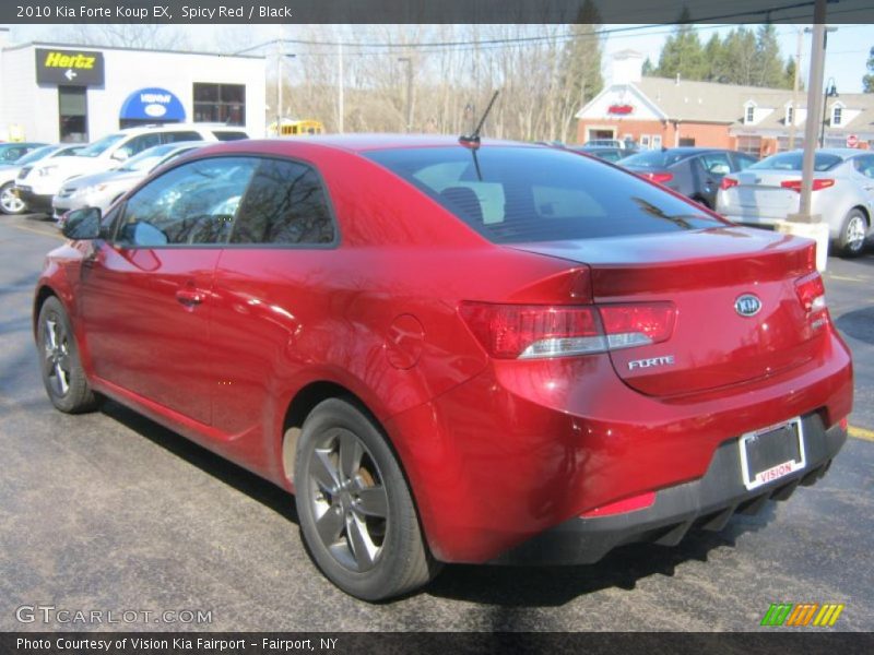Spicy Red / Black 2010 Kia Forte Koup EX