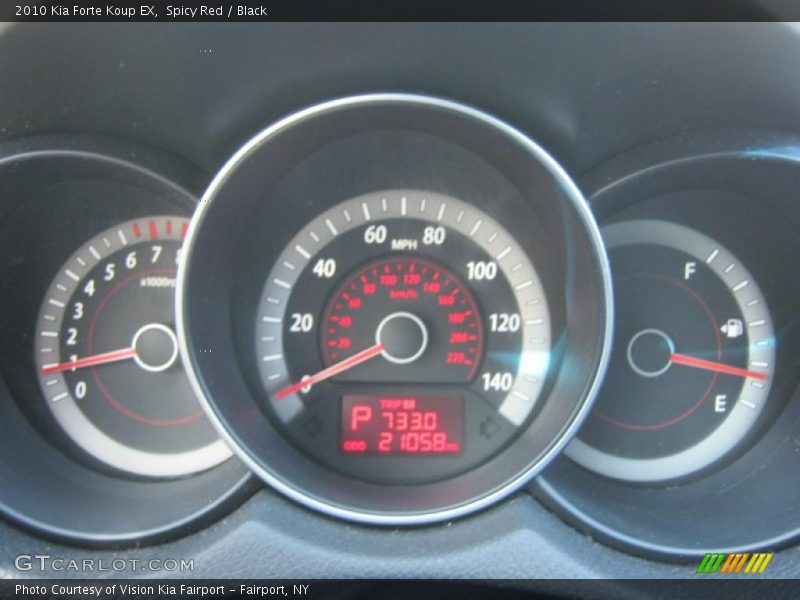 Spicy Red / Black 2010 Kia Forte Koup EX