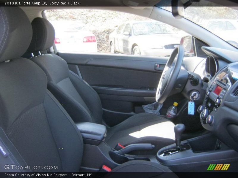 Spicy Red / Black 2010 Kia Forte Koup EX