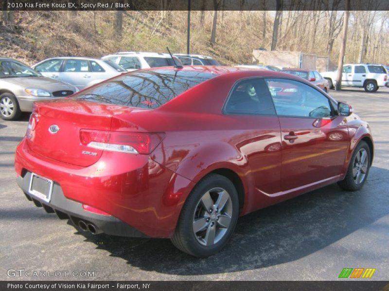 Spicy Red / Black 2010 Kia Forte Koup EX
