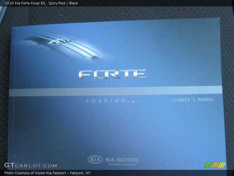 Spicy Red / Black 2010 Kia Forte Koup EX