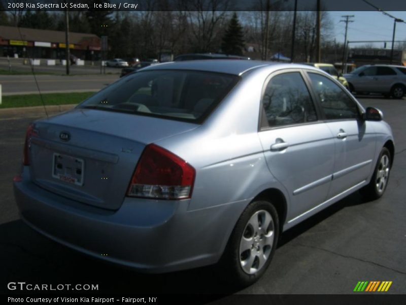 Ice Blue / Gray 2008 Kia Spectra LX Sedan