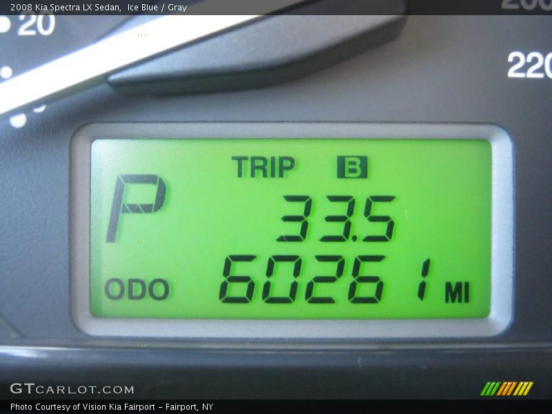 Ice Blue / Gray 2008 Kia Spectra LX Sedan