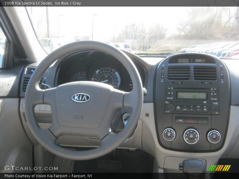 Ice Blue / Gray 2008 Kia Spectra LX Sedan
