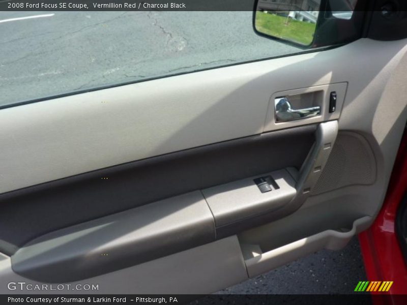 Vermillion Red / Charcoal Black 2008 Ford Focus SE Coupe
