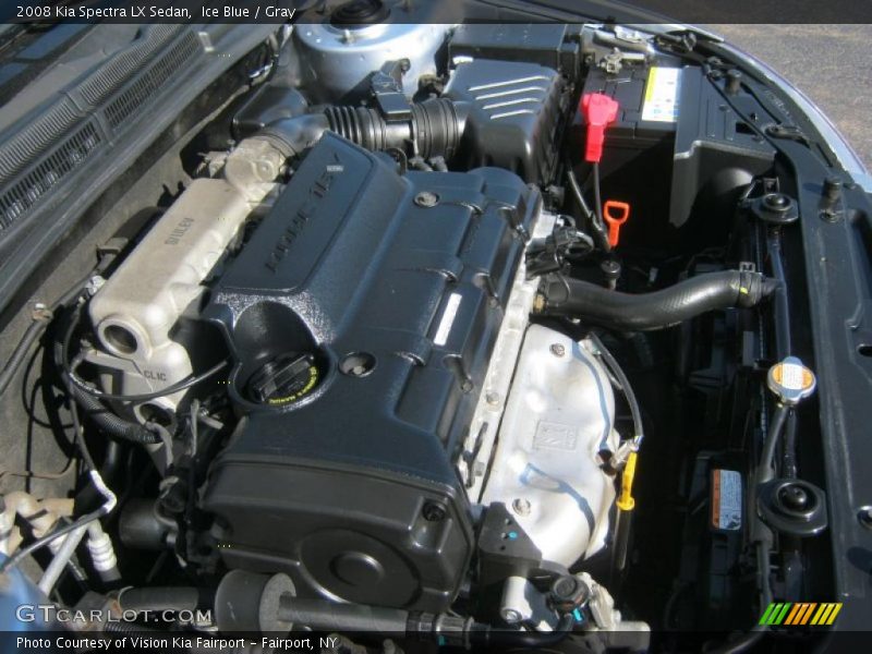 Ice Blue / Gray 2008 Kia Spectra LX Sedan