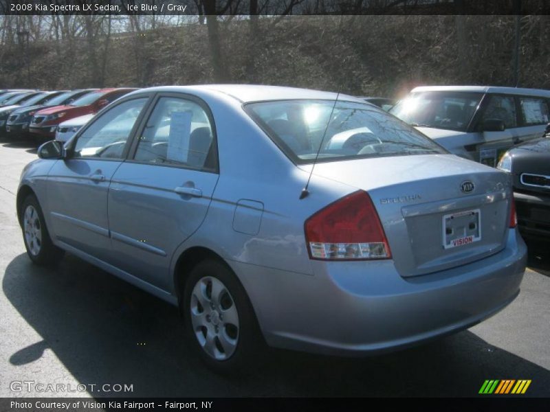 Ice Blue / Gray 2008 Kia Spectra LX Sedan