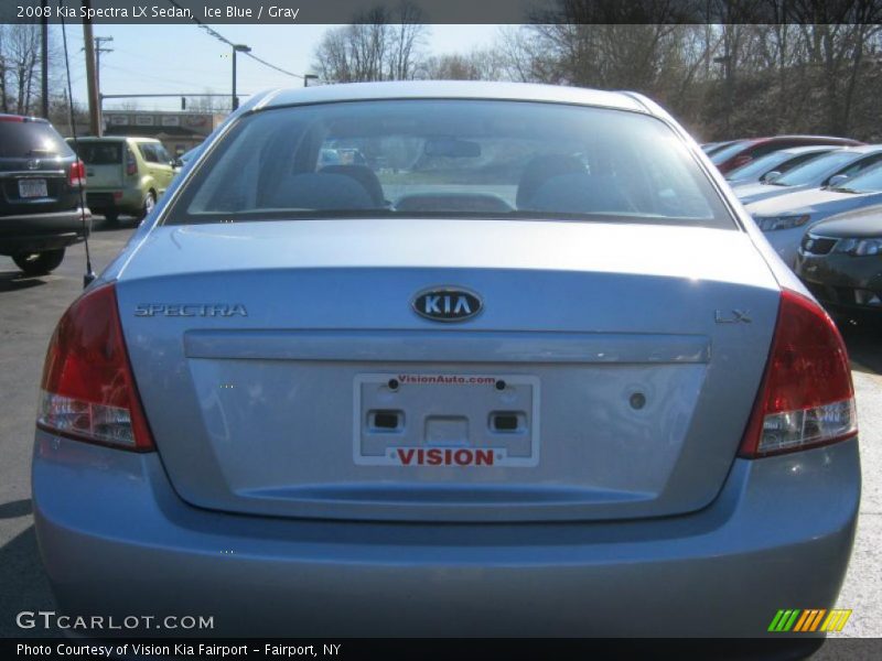 Ice Blue / Gray 2008 Kia Spectra LX Sedan