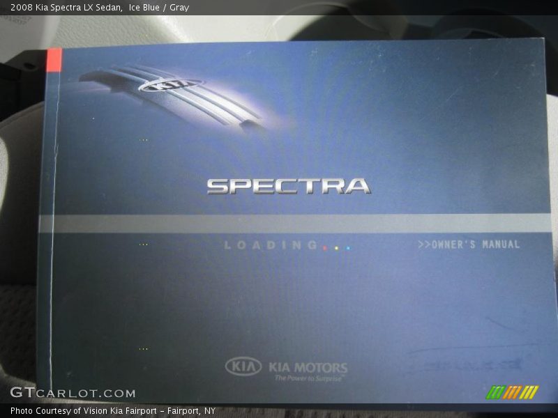 Ice Blue / Gray 2008 Kia Spectra LX Sedan