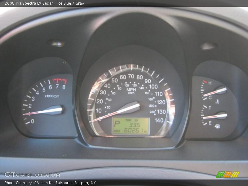 Ice Blue / Gray 2008 Kia Spectra LX Sedan