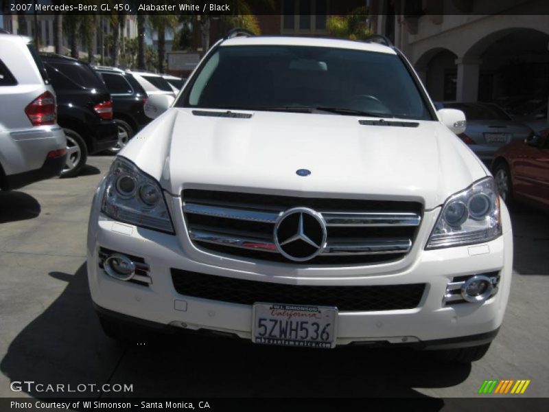 Alabaster White / Black 2007 Mercedes-Benz GL 450