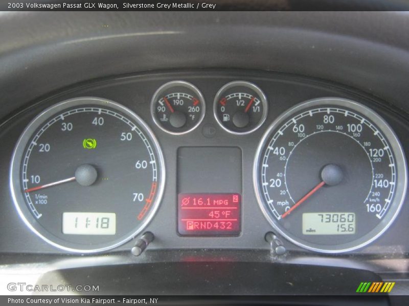 Silverstone Grey Metallic / Grey 2003 Volkswagen Passat GLX Wagon