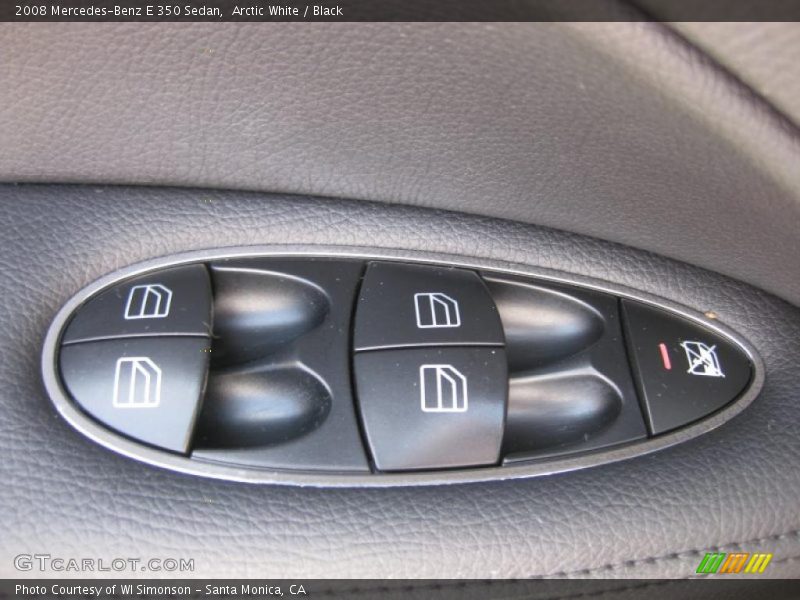 Arctic White / Black 2008 Mercedes-Benz E 350 Sedan
