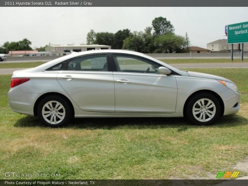 Radiant Silver / Gray 2011 Hyundai Sonata GLS