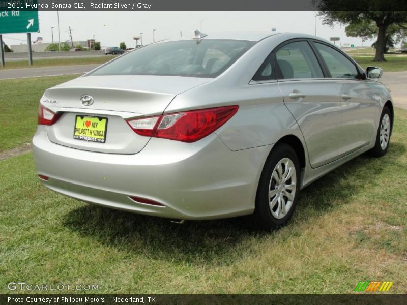 Radiant Silver / Gray 2011 Hyundai Sonata GLS
