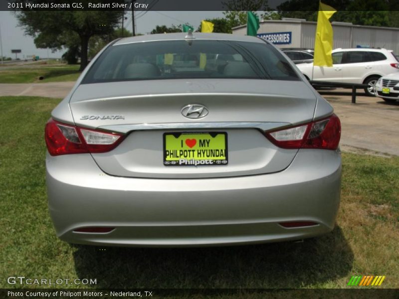 Radiant Silver / Gray 2011 Hyundai Sonata GLS