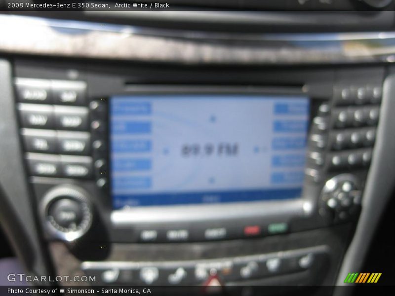 Arctic White / Black 2008 Mercedes-Benz E 350 Sedan