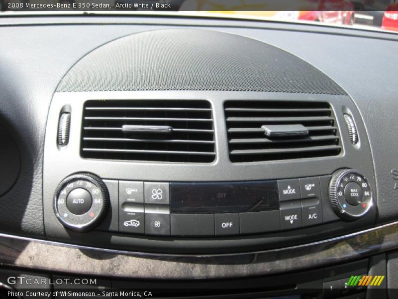 Arctic White / Black 2008 Mercedes-Benz E 350 Sedan