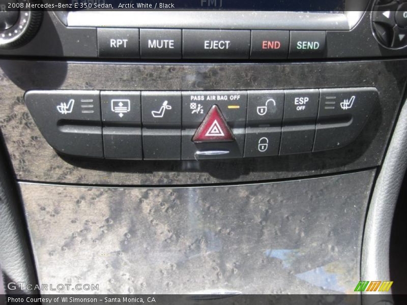 Arctic White / Black 2008 Mercedes-Benz E 350 Sedan