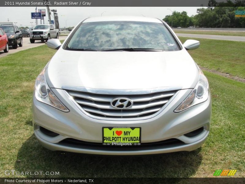 Radiant Silver / Gray 2011 Hyundai Sonata GLS