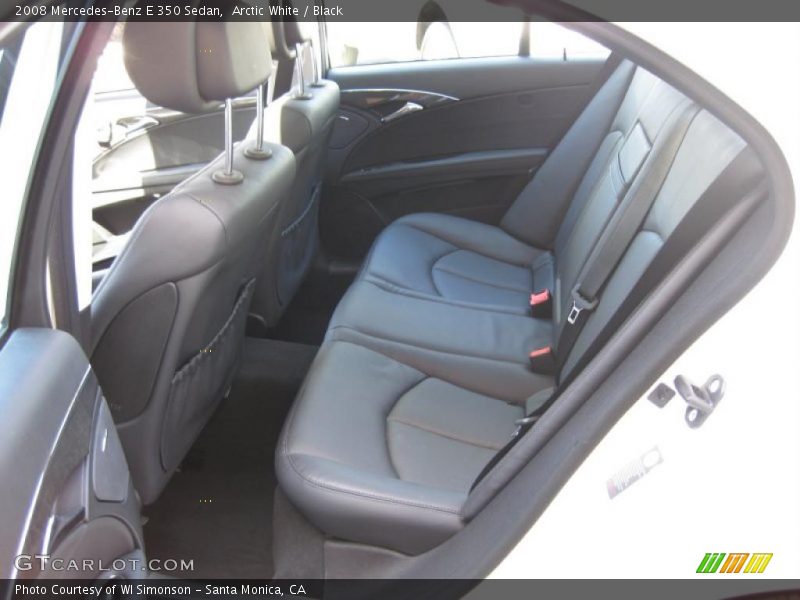 Arctic White / Black 2008 Mercedes-Benz E 350 Sedan