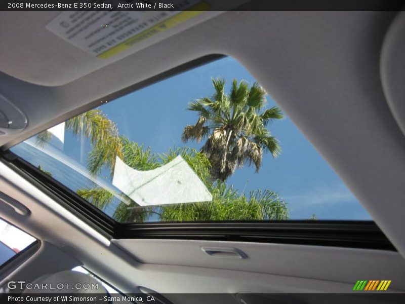 Arctic White / Black 2008 Mercedes-Benz E 350 Sedan