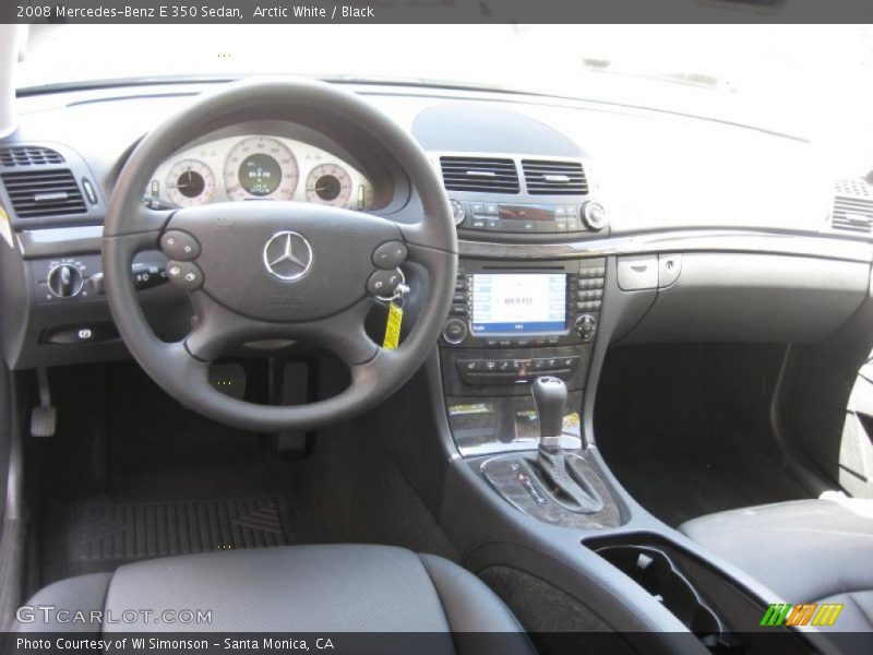 Arctic White / Black 2008 Mercedes-Benz E 350 Sedan
