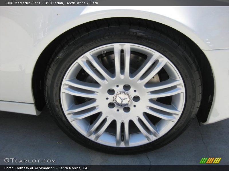 Arctic White / Black 2008 Mercedes-Benz E 350 Sedan