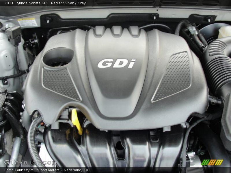 Radiant Silver / Gray 2011 Hyundai Sonata GLS