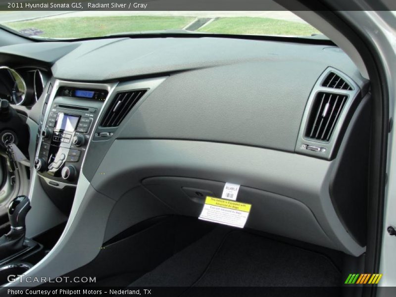 Radiant Silver / Gray 2011 Hyundai Sonata GLS