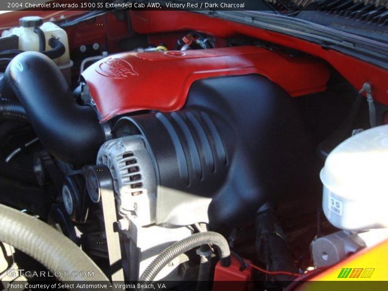 Victory Red / Dark Charcoal 2004 Chevrolet Silverado 1500 SS Extended Cab AWD