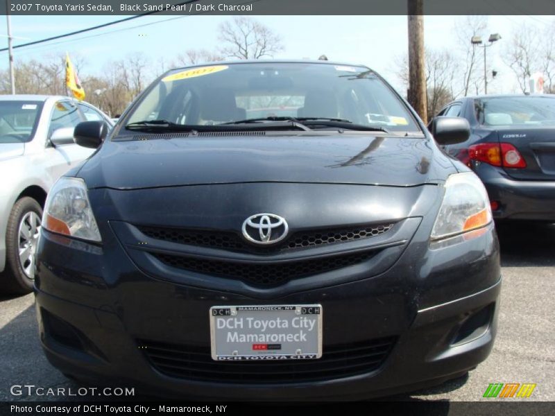 Black Sand Pearl / Dark Charcoal 2007 Toyota Yaris Sedan