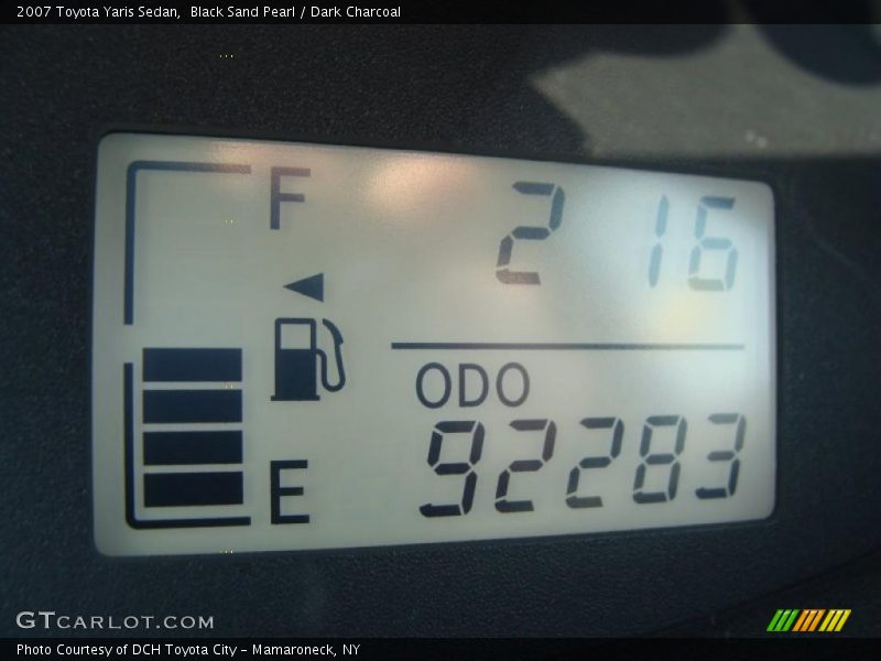 Black Sand Pearl / Dark Charcoal 2007 Toyota Yaris Sedan