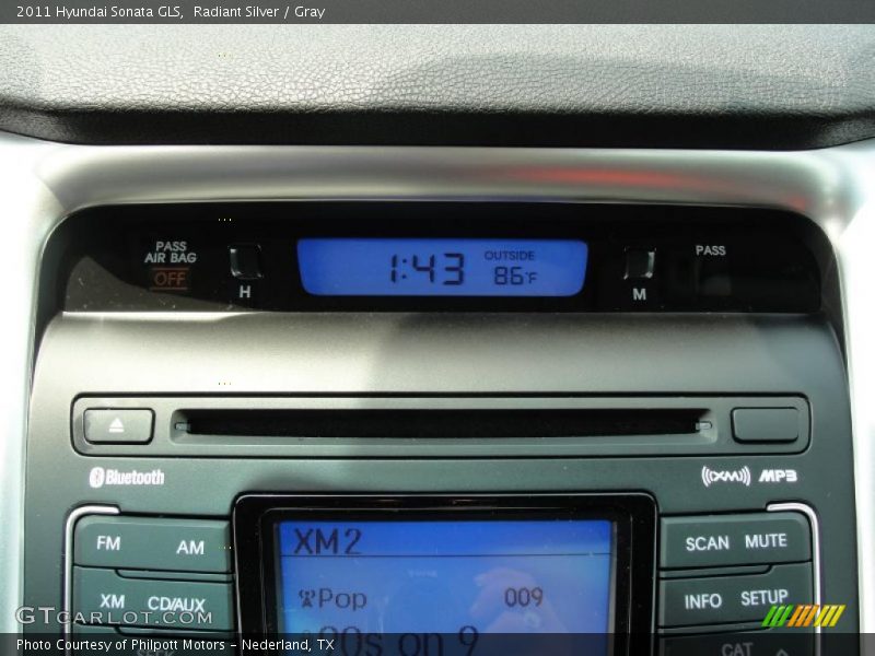 Radiant Silver / Gray 2011 Hyundai Sonata GLS