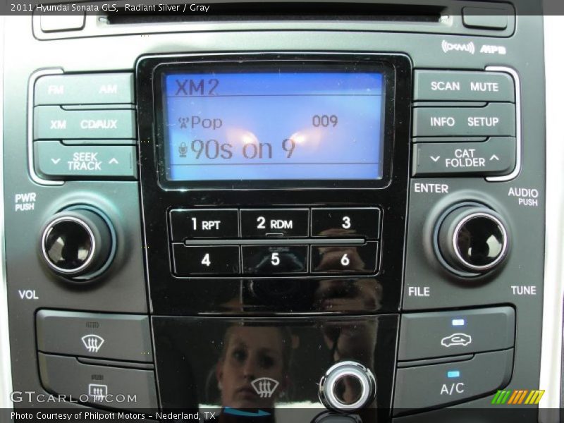 Radiant Silver / Gray 2011 Hyundai Sonata GLS