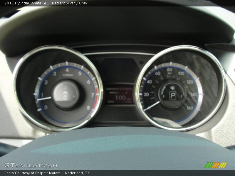 Radiant Silver / Gray 2011 Hyundai Sonata GLS