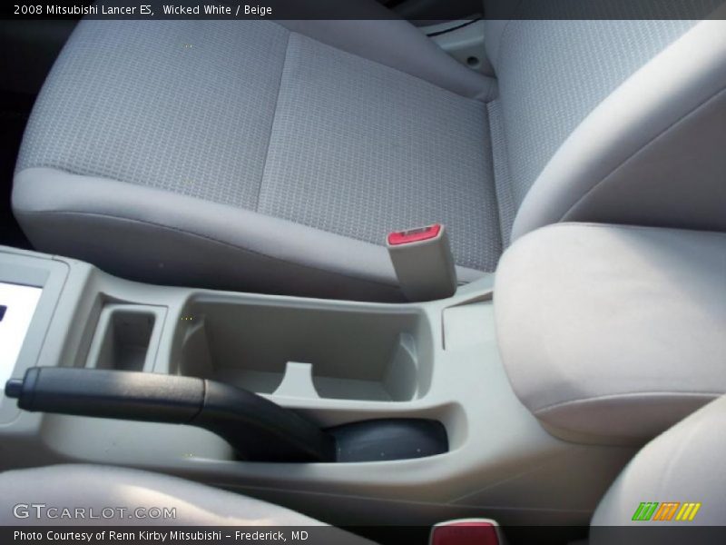 Wicked White / Beige 2008 Mitsubishi Lancer ES