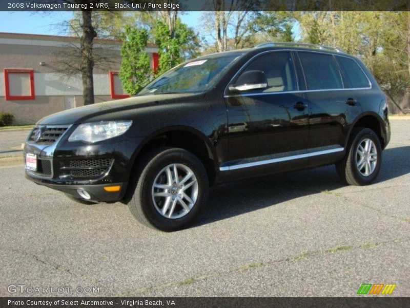 Black Uni / Pure Beige 2008 Volkswagen Touareg 2 VR6