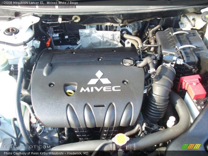 Wicked White / Beige 2008 Mitsubishi Lancer ES