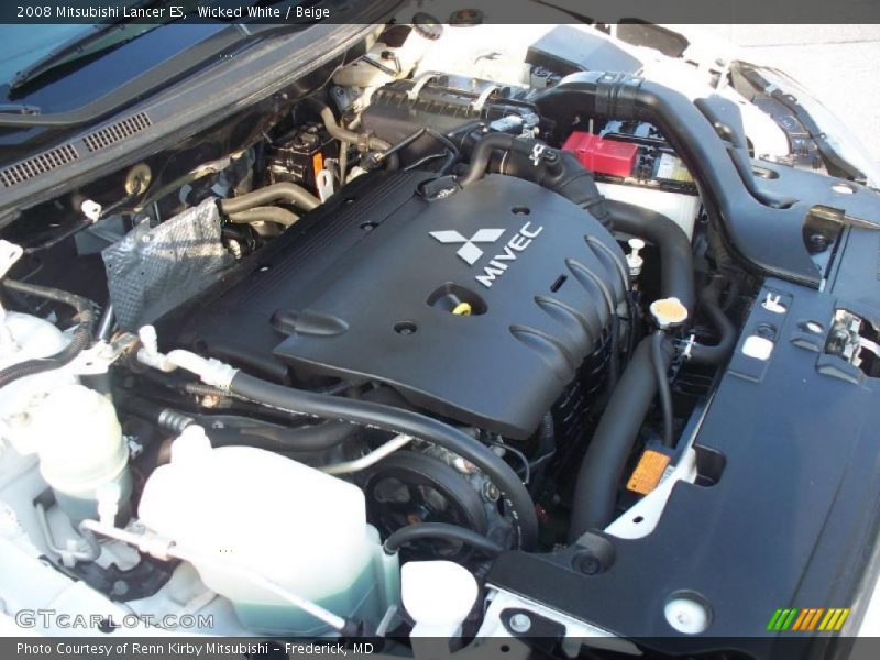 Wicked White / Beige 2008 Mitsubishi Lancer ES