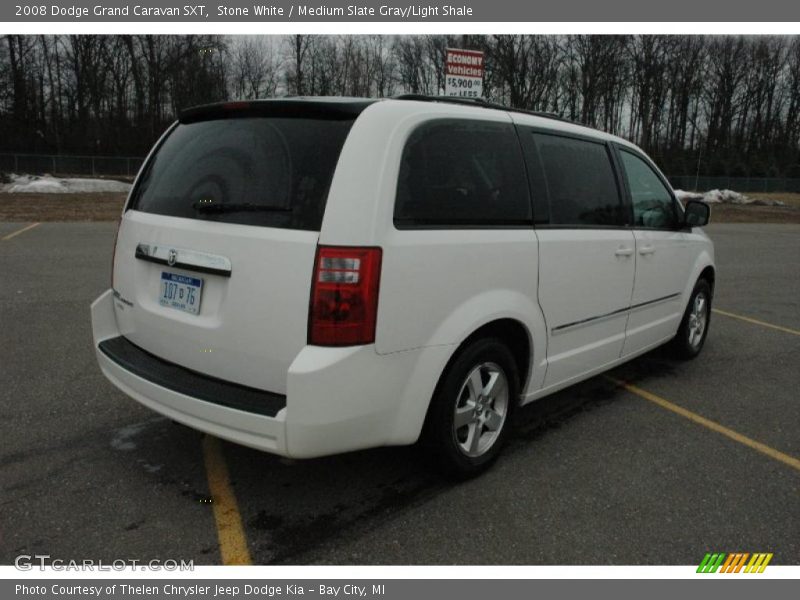 Stone White / Medium Slate Gray/Light Shale 2008 Dodge Grand Caravan SXT