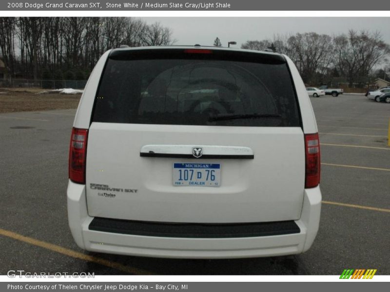 Stone White / Medium Slate Gray/Light Shale 2008 Dodge Grand Caravan SXT