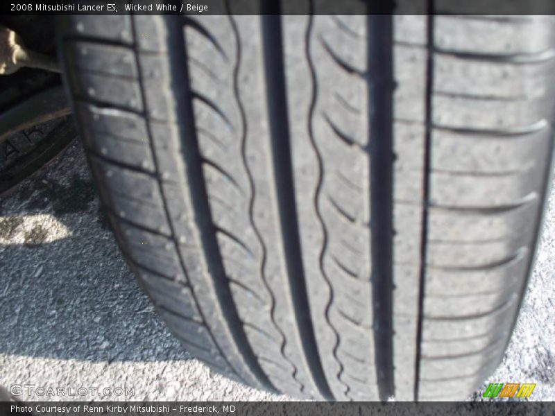 Wicked White / Beige 2008 Mitsubishi Lancer ES