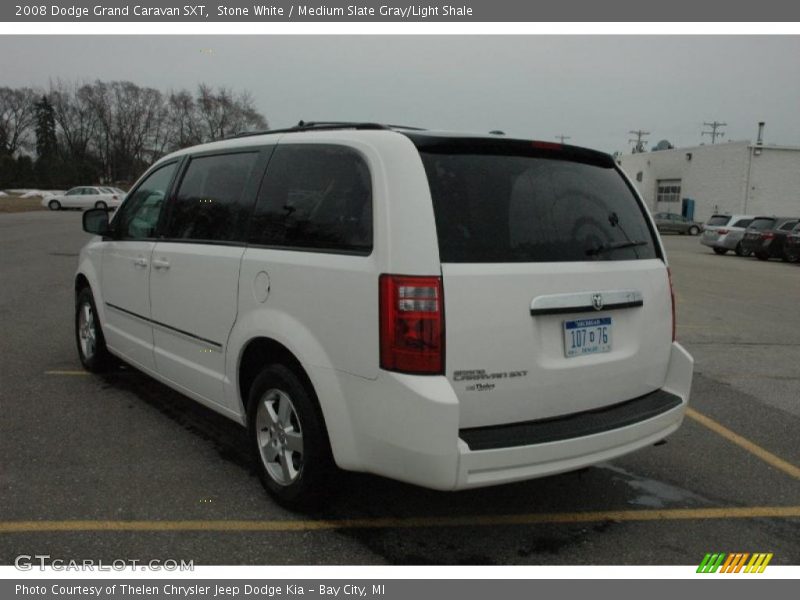 Stone White / Medium Slate Gray/Light Shale 2008 Dodge Grand Caravan SXT