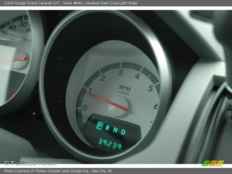 Stone White / Medium Slate Gray/Light Shale 2008 Dodge Grand Caravan SXT