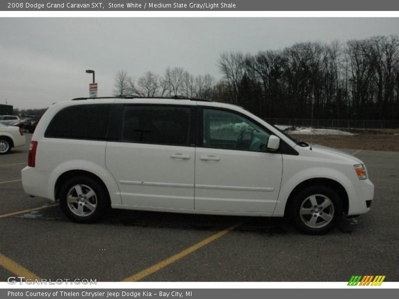 Stone White / Medium Slate Gray/Light Shale 2008 Dodge Grand Caravan SXT