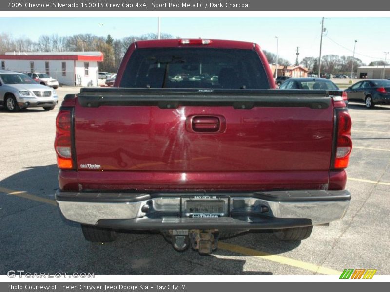 Sport Red Metallic / Dark Charcoal 2005 Chevrolet Silverado 1500 LS Crew Cab 4x4