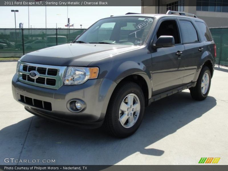 Sterling Grey Metallic / Charcoal Black 2011 Ford Escape XLT